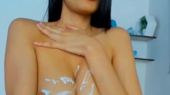 Hot slut teased big tits with lotion live cam xxx